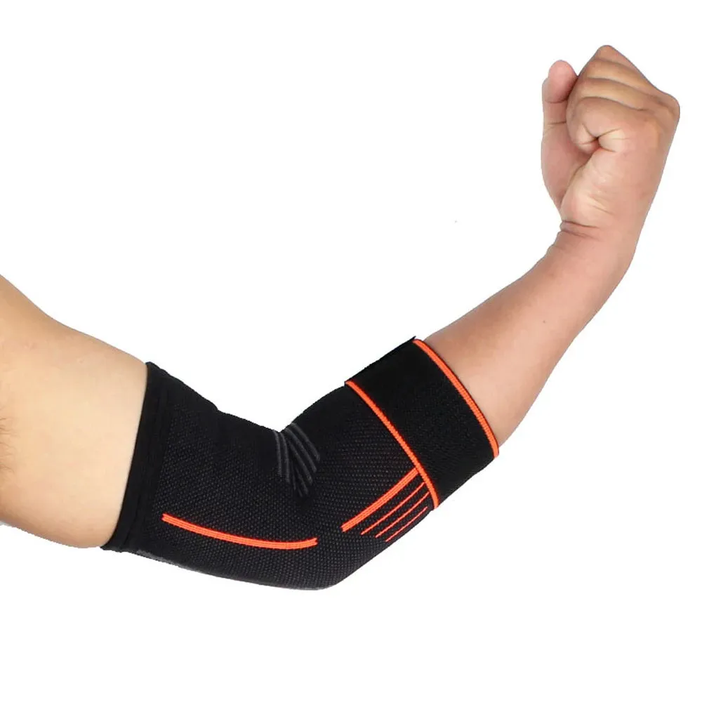 Premium Elastic Elbow Brace for Sports, Compression Arm Sleeve, Breathable Elbow Pads for Safety and Support, Adjustable Sports Protection for Arm Injuries – 1PC