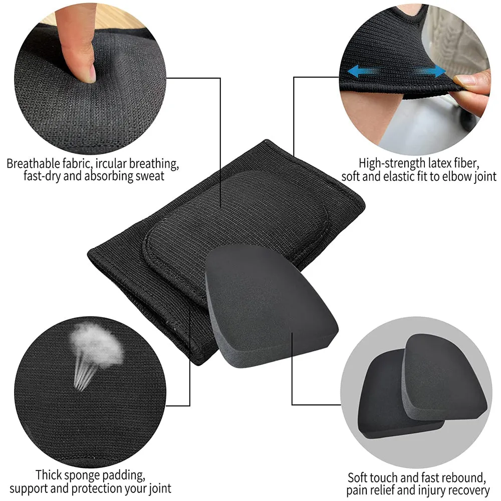 Premium Elastic Elbow Brace for Sports, Compression Arm Sleeve, Breathable Elbow Pads for Safety and Support, Adjustable Sports Protection for Arm Injuries – 1PC