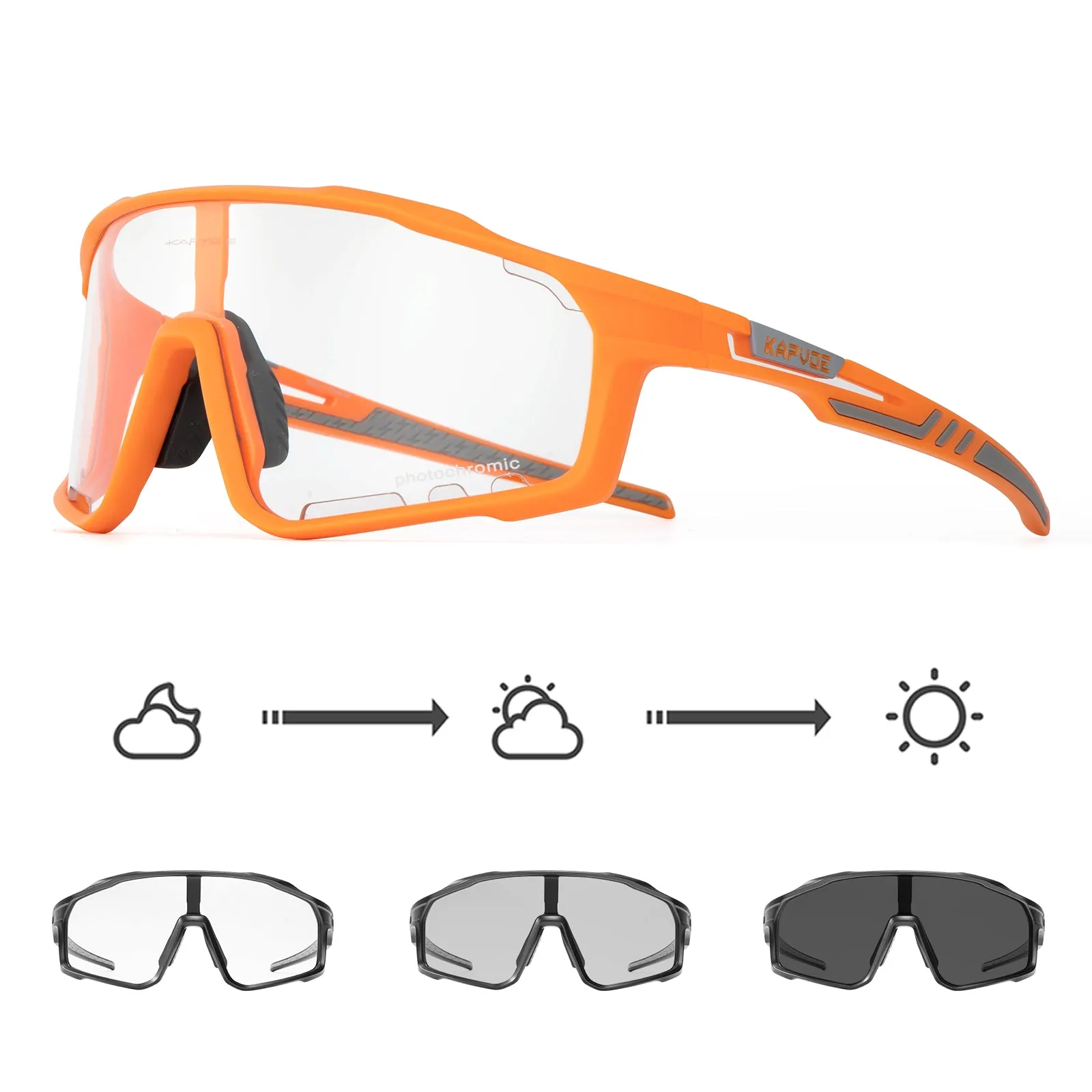 Premium Photochromic Cycling Sunglasses for Men & Women – UV400 Protection, Adjustable Lenses, Sports Eyewear for Running, MTB, Bike, Road Cycling & Driving