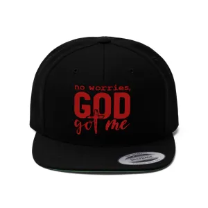 "NO WORRIES" Flat Bill Hat