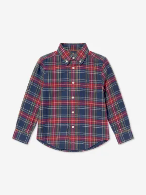 Ralph Lauren Boys Plaid Shirt in Multicolour