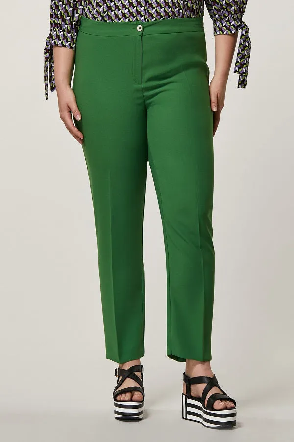 RAME CREPE ENVERS SATIN TROUSERS