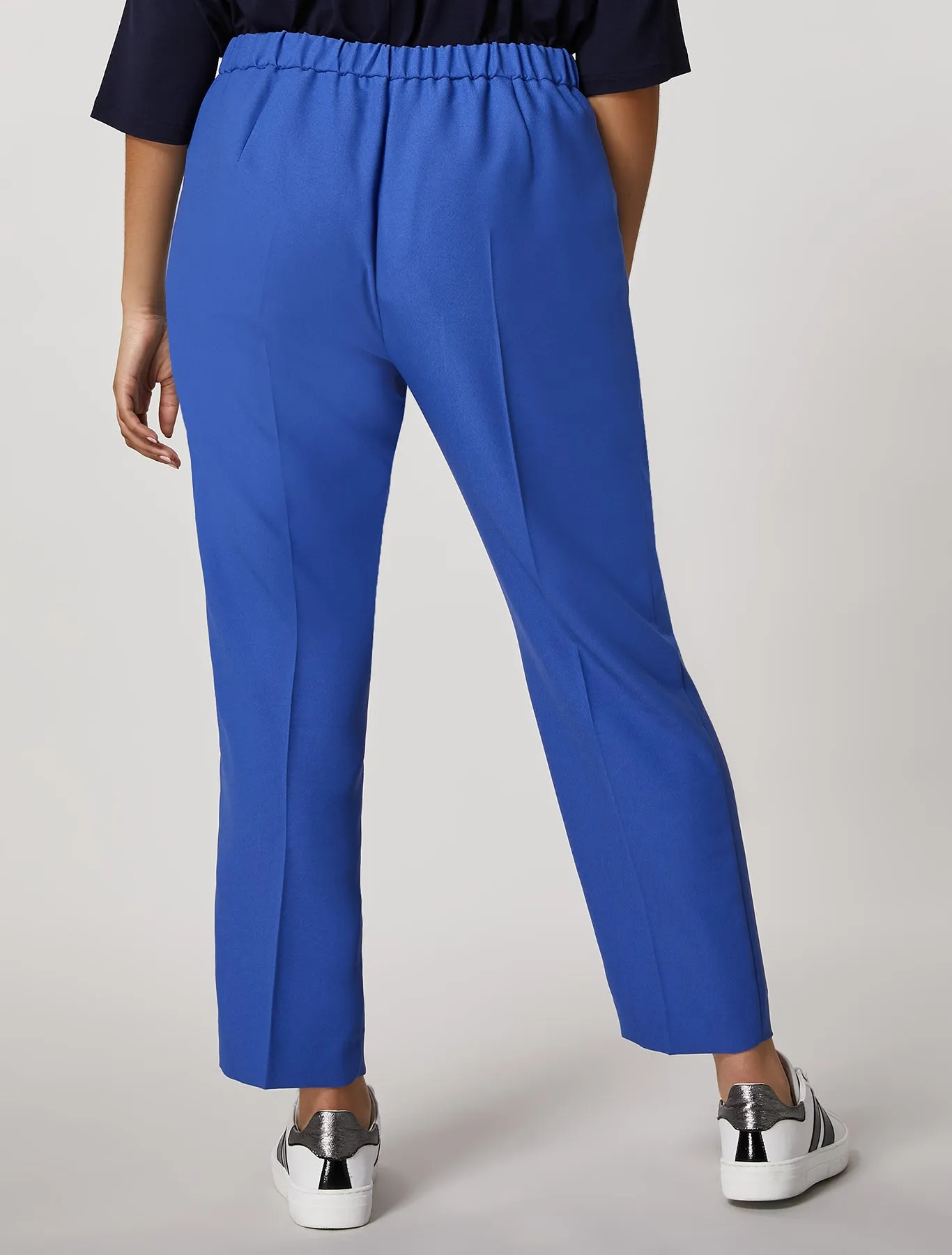 RAME CREPE ENVERS SATIN TROUSERS