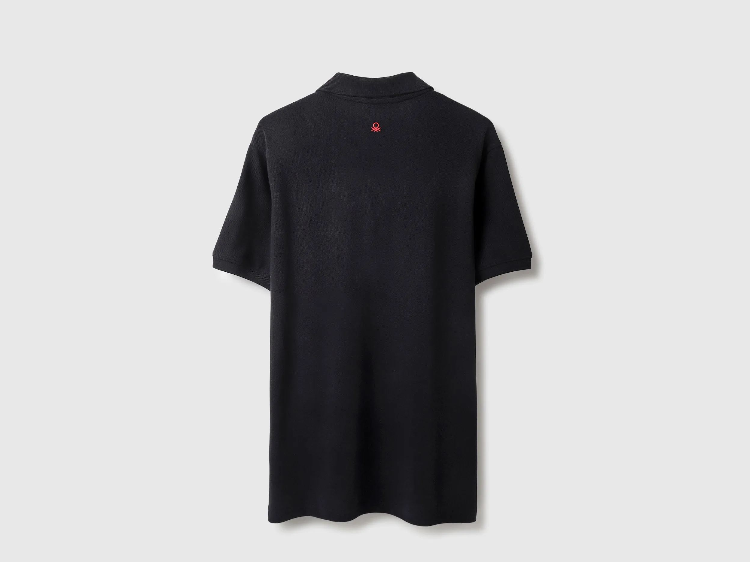 Relaxed Fit Polo Neck Solid Tshirt