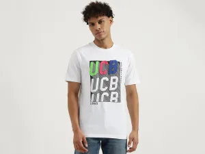 Relaxed Round Neck Graphic Print T-Shirt