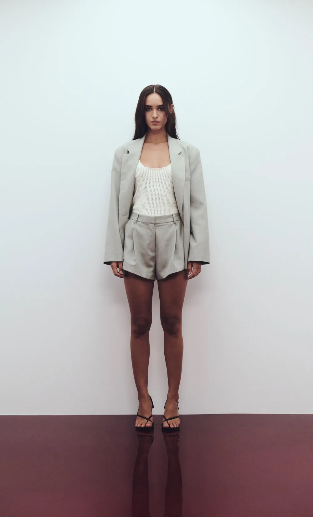 RENZO SHORT - PALE GREY