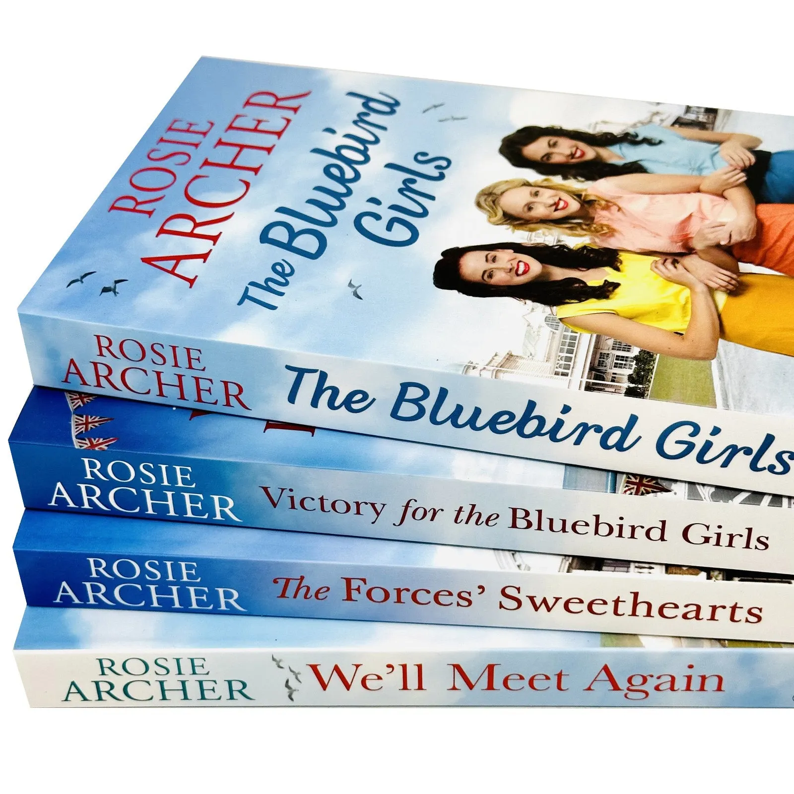 Rosie Archer The Bluebird Girls Collection 4 Books Set (We'll Meet Again)