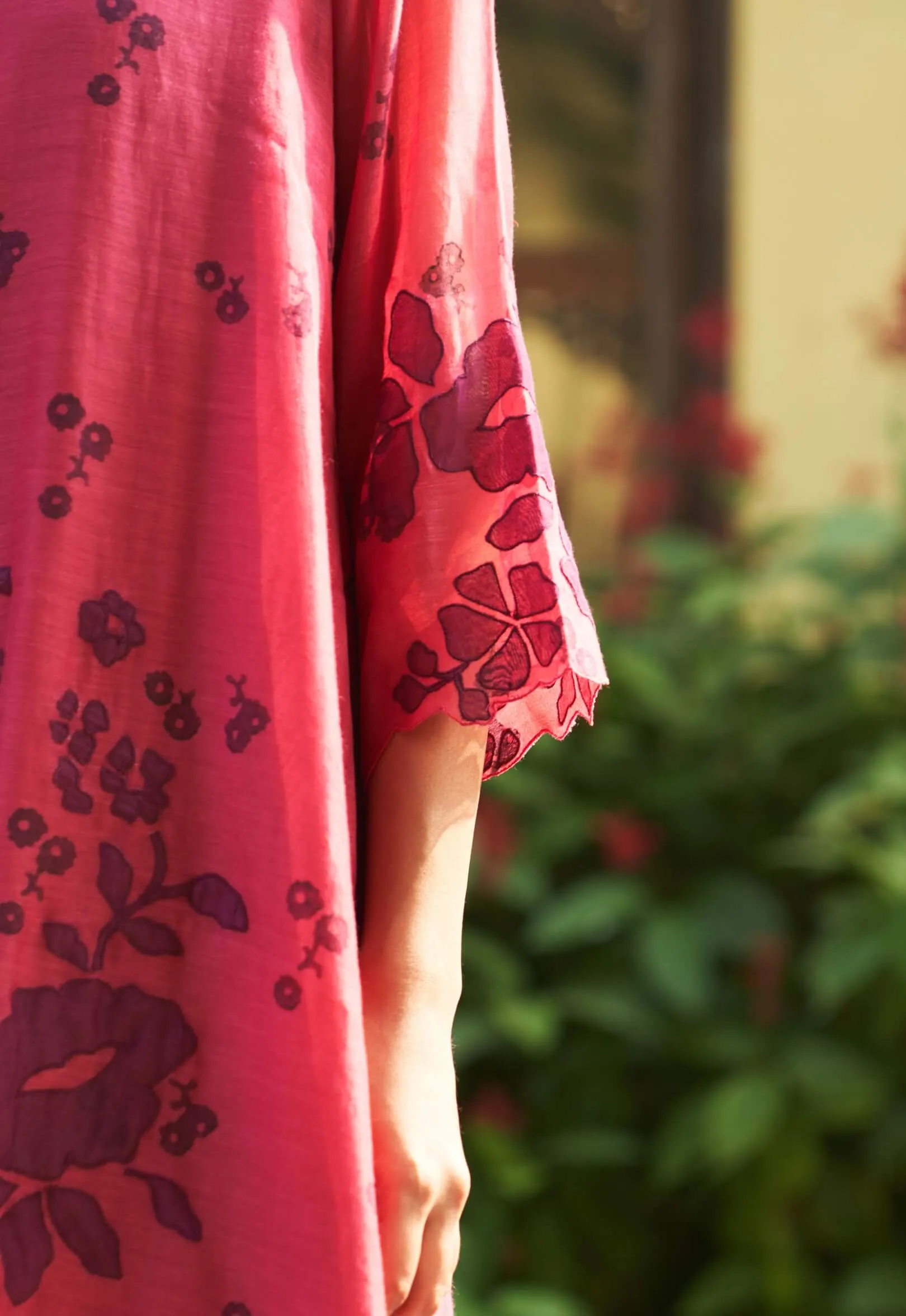 Rouge applique tunic and pants