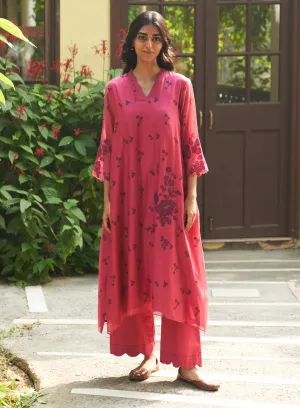 Rouge applique tunic and pants