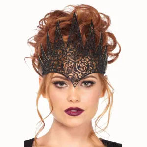 Royal Crown in Black Glitter