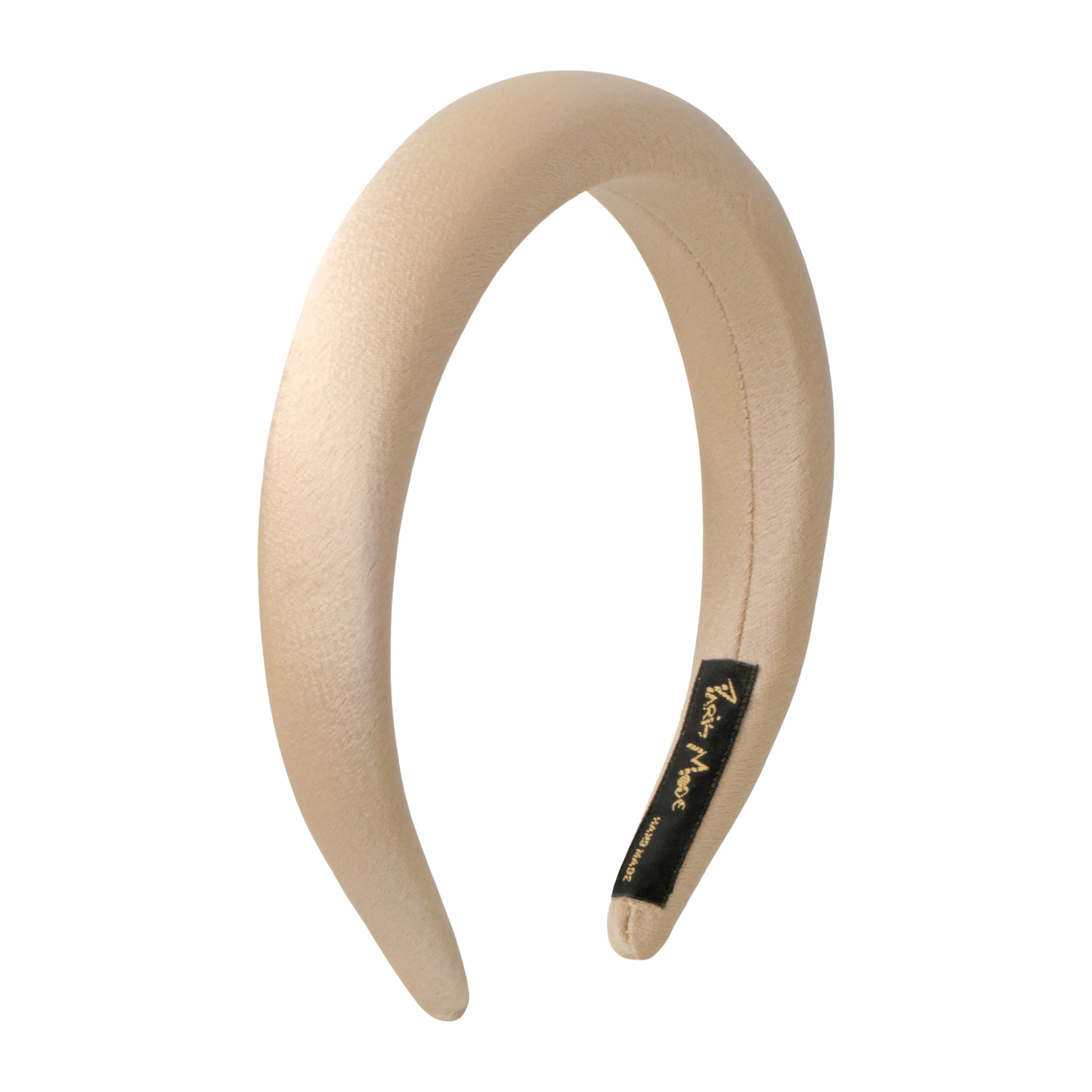 Satin 3 cm Padded Gold Headband