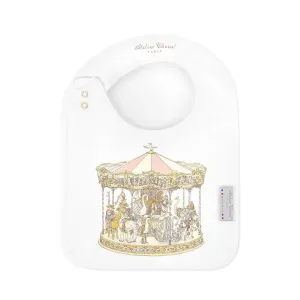 Satin Bib | Carousel Pink