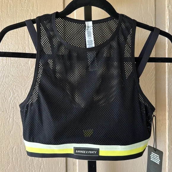 SAVAGE X FENTY PIN UP MESH SPORTS BRA - NWT