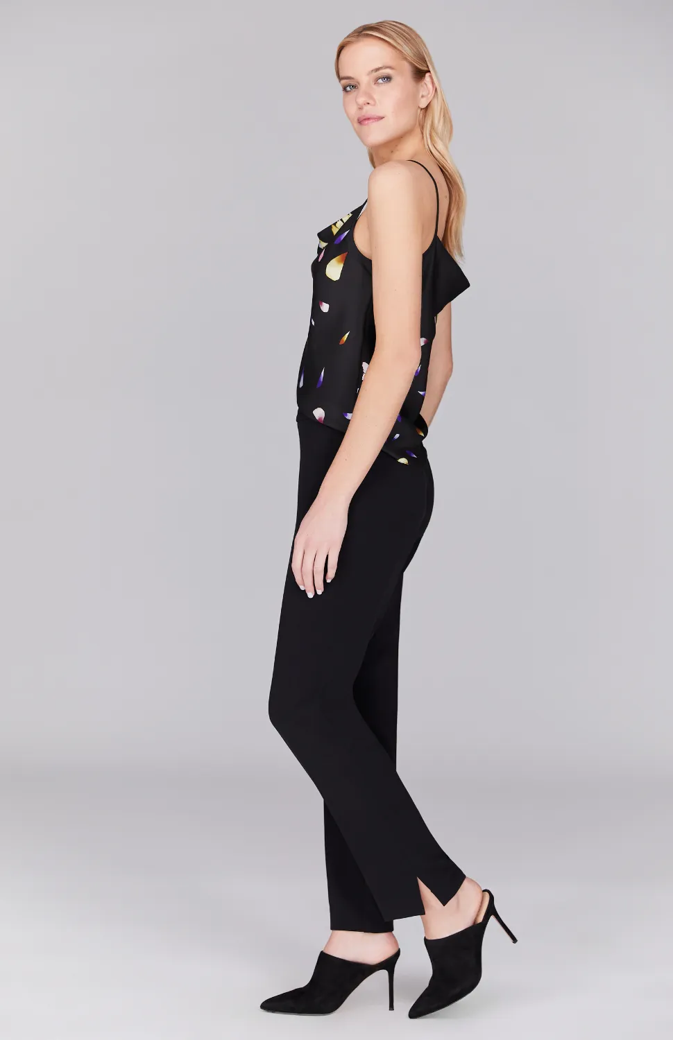 Scattered Blossom Drape Front Camisole