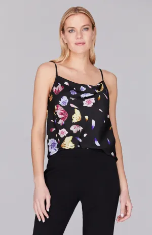 Scattered Blossom Drape Front Camisole