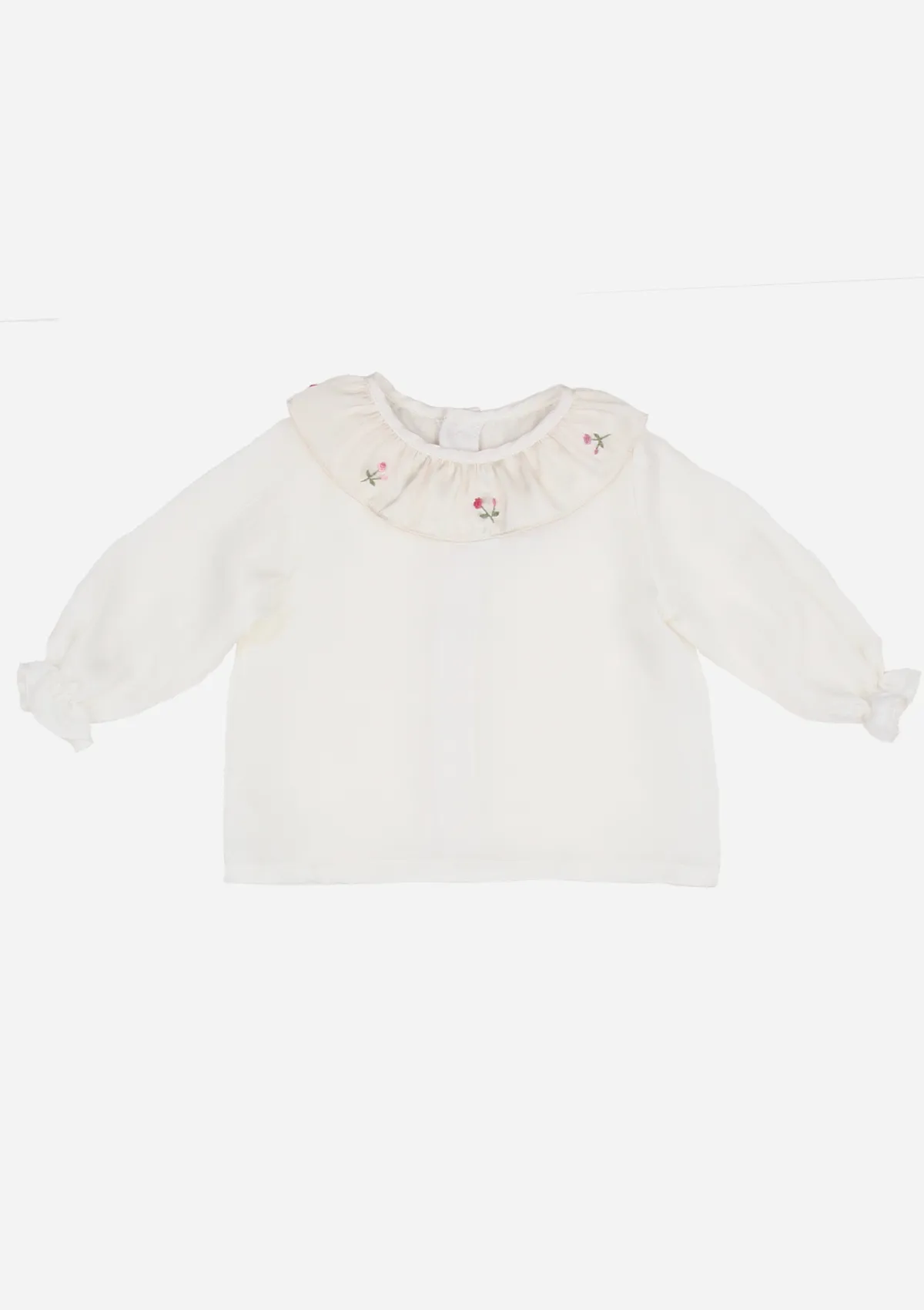 Scattered Posies Heirloom Blouse, Ivory