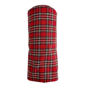 Scottish Tartan Driver Women's Golf Club Head cover | Red Plaid