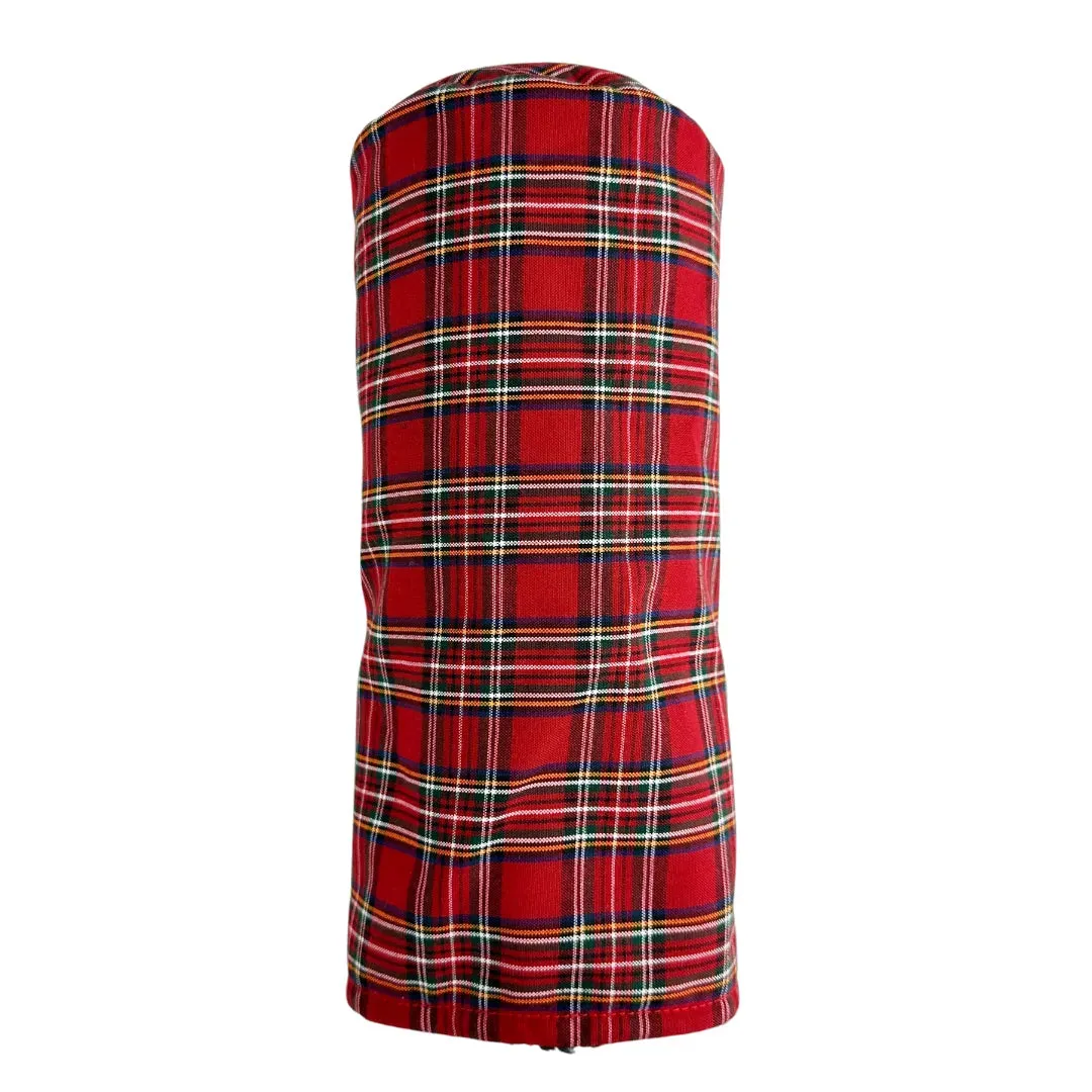 Scottish Tartan Driver Women's Golf Club Head cover | Red Plaid