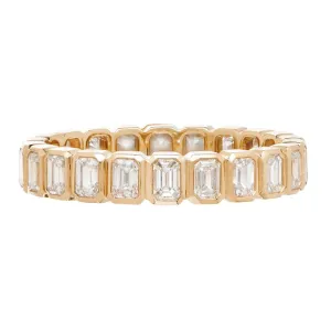 Sethi Couture Nea Radiant Cut Diamond Yellow Gold Band