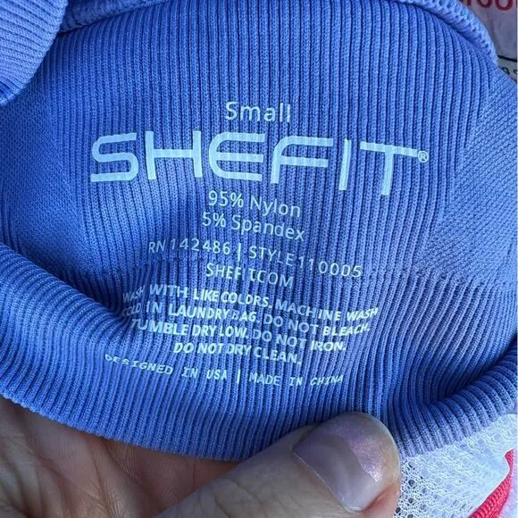 Shefit LOW IMPACT sports bra Periwinkle blue purple NEW size SMALL