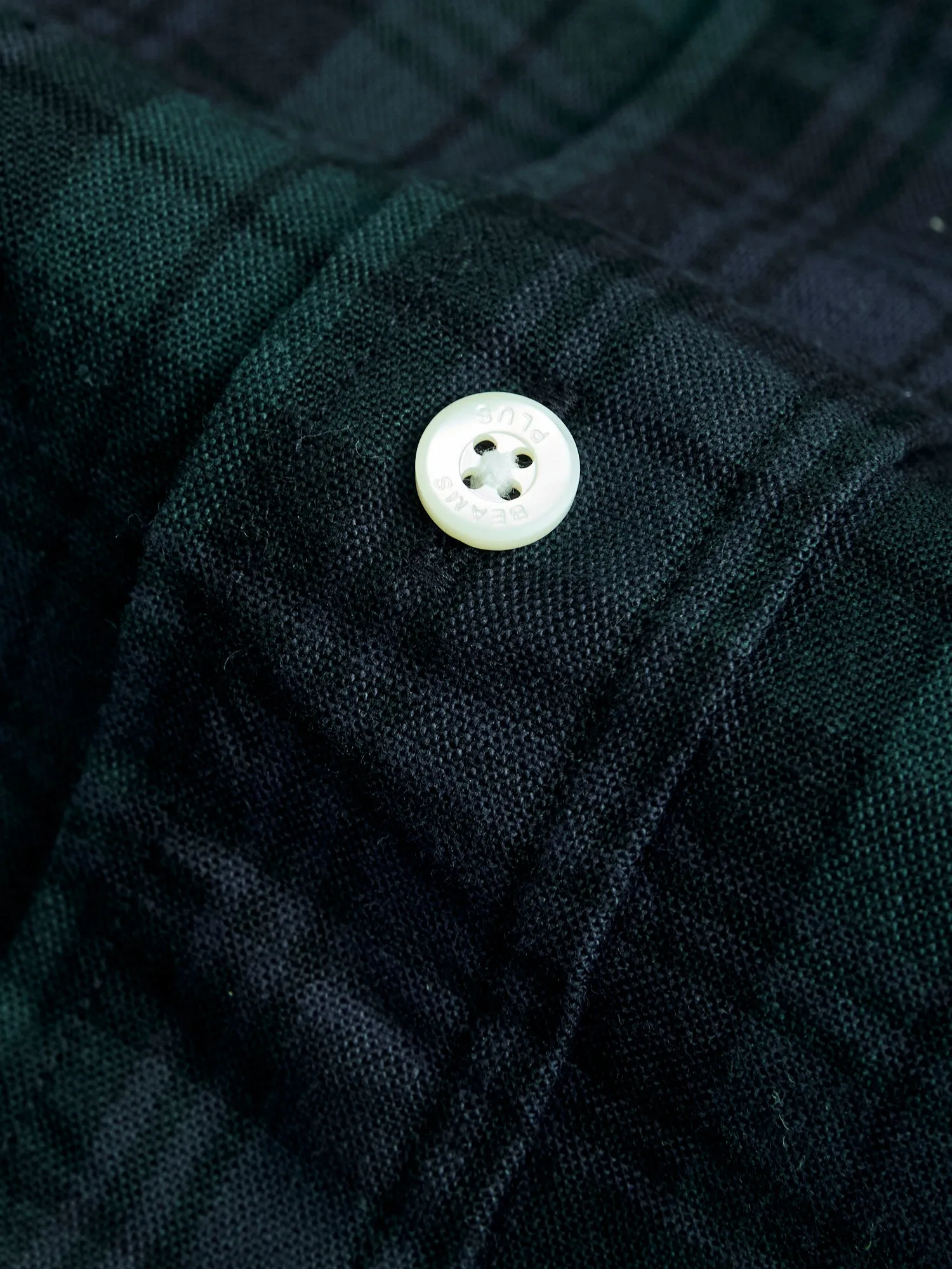 Short Sleeve Button-Down Shirt in Indigo Blackwatch