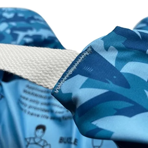 Silfrae Swim Vests Swim Floatation Vest Learn-to-Swim Device Weighing from 30 to 50 lbs (Camo Shark)