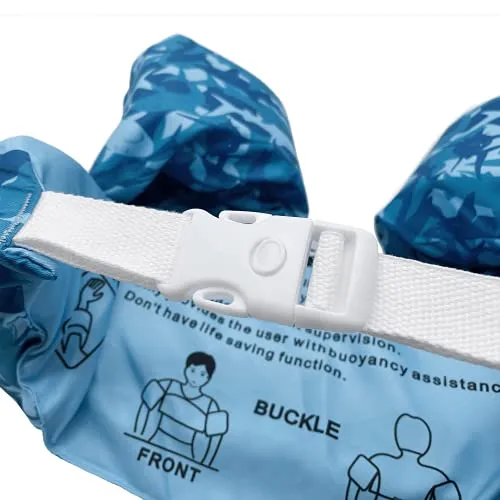 Silfrae Swim Vests Swim Floatation Vest Learn-to-Swim Device Weighing from 30 to 50 lbs (Camo Shark)