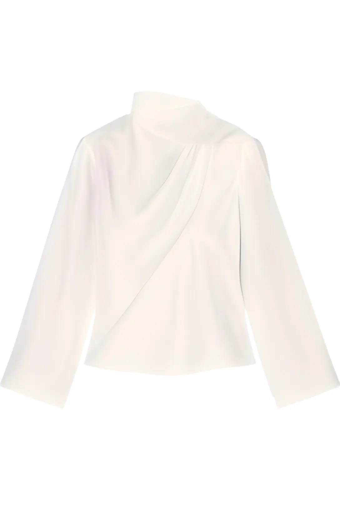 Silk Foulard Top | Cream