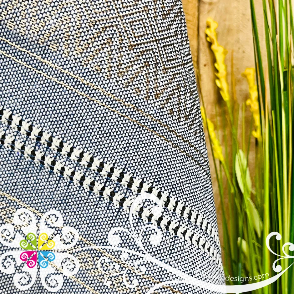 Silk Gaban with Button - Artisan Pedal Loom Gaban