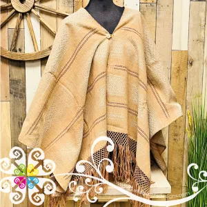 Silk Gaban with Button - Artisan Pedal Loom Gaban
