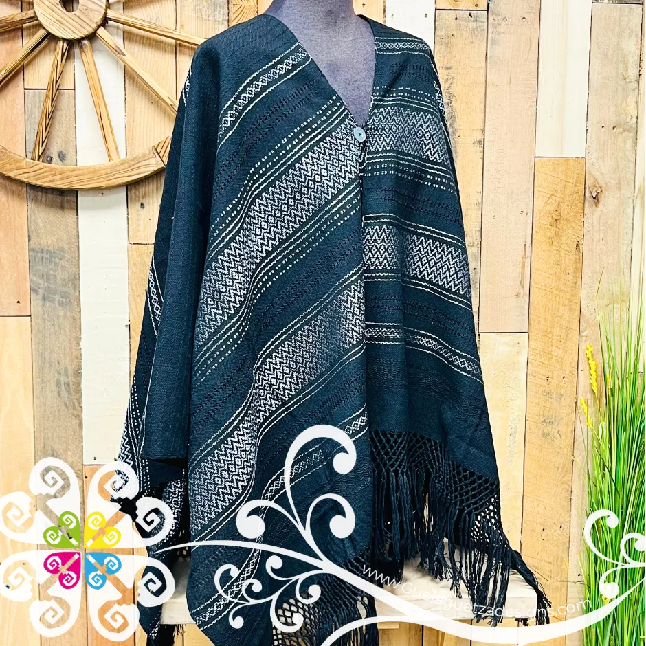 Silk Gaban with Button - Artisan Pedal Loom Gaban