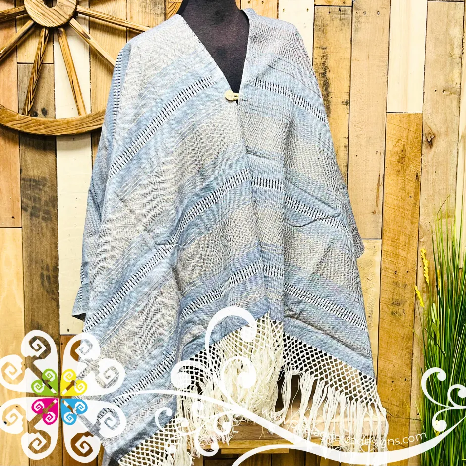 Silk Gaban with Button - Artisan Pedal Loom Gaban