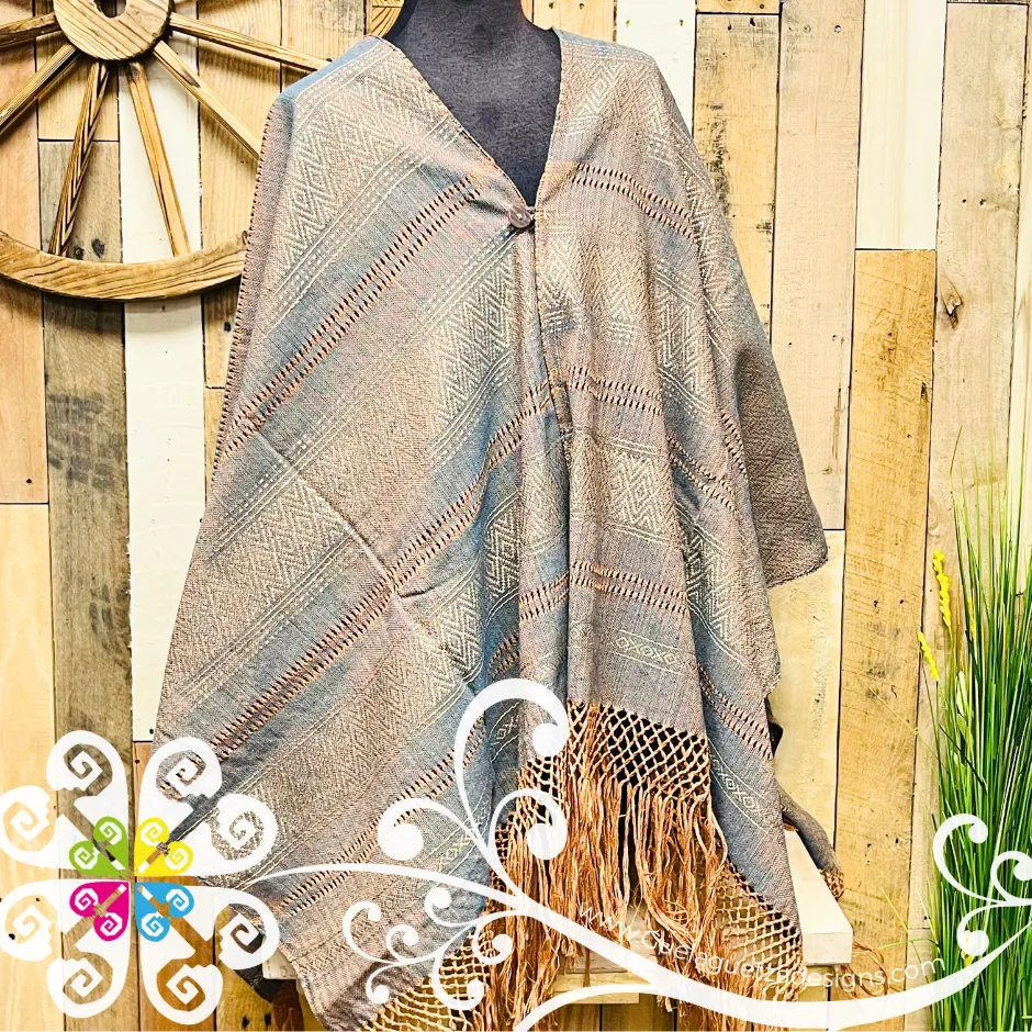 Silk Gaban with Button - Artisan Pedal Loom Gaban