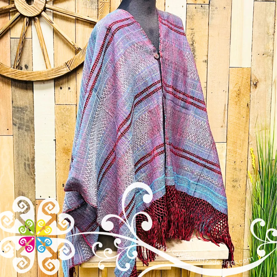 Silk Gaban with Button - Artisan Pedal Loom Gaban