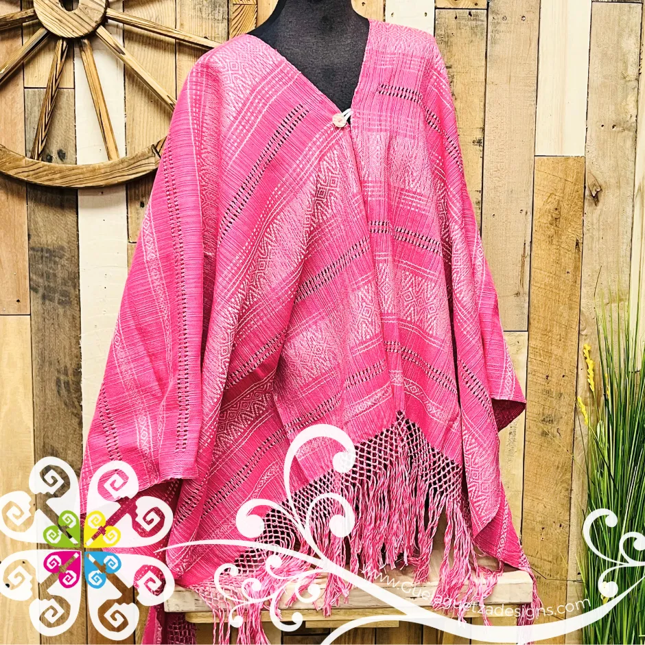 Silk Gaban with Button - Artisan Pedal Loom Gaban