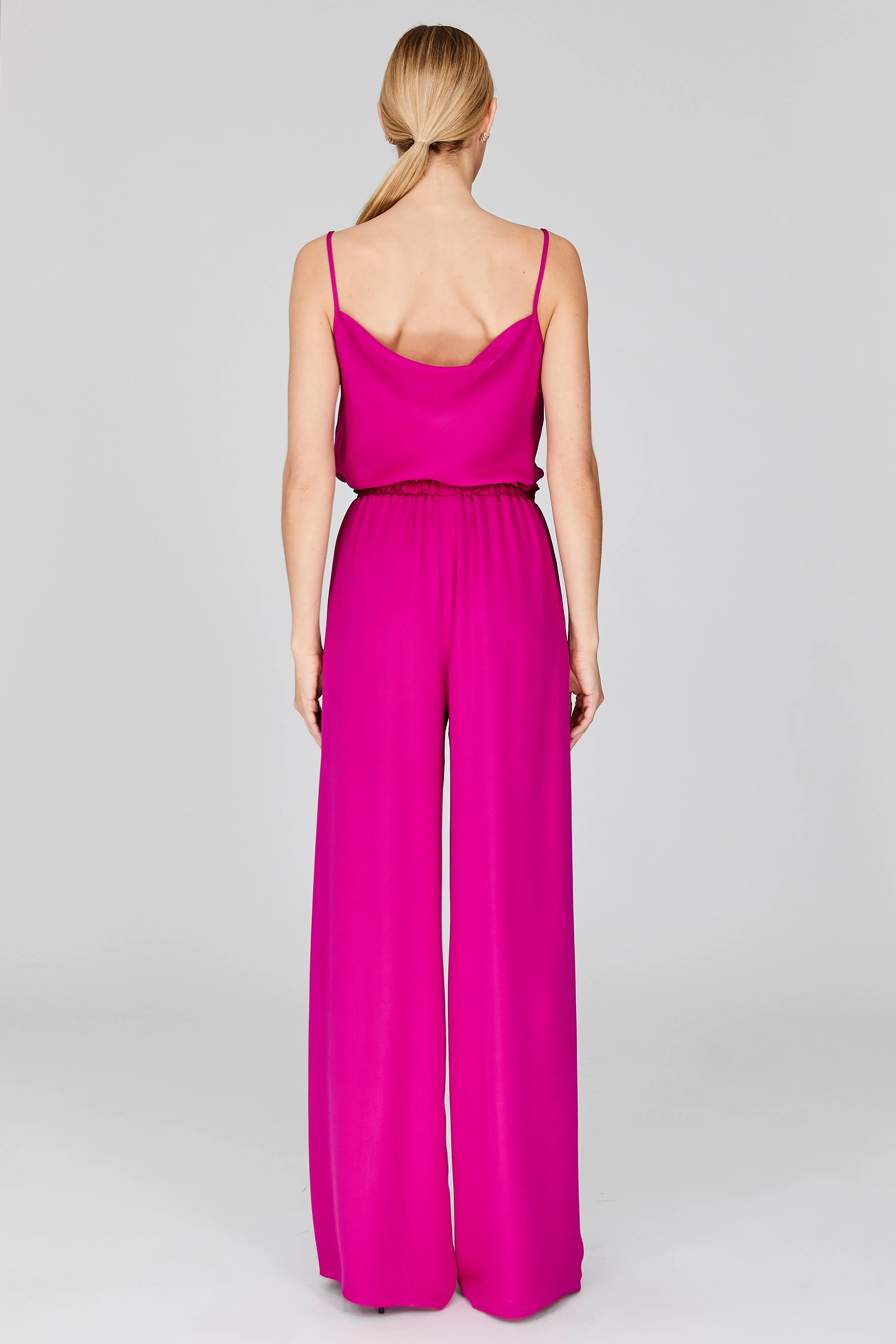 Silk Georgette Drape Front Camisole