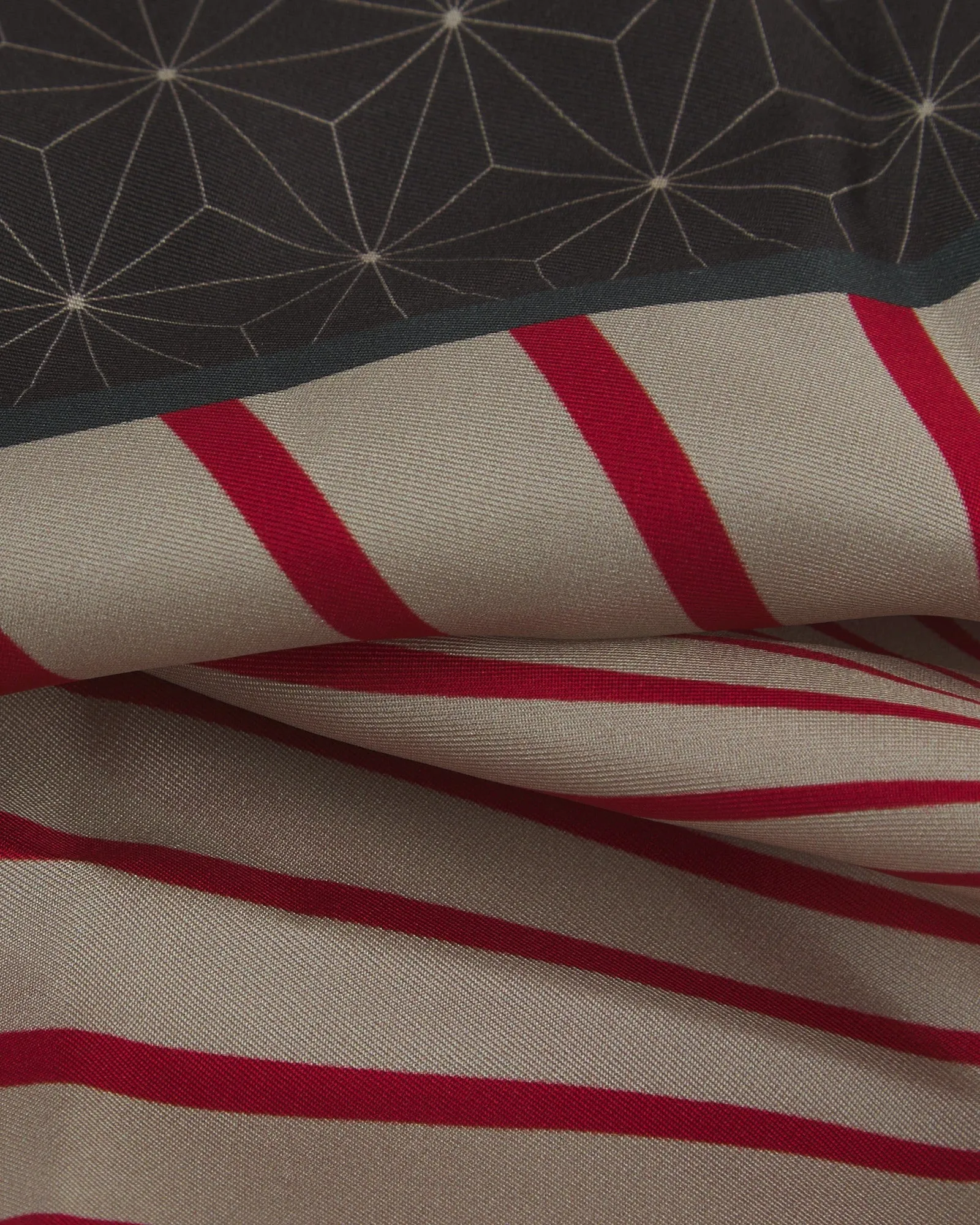 Silk Japanese Inspired Neckerchief - The Sun