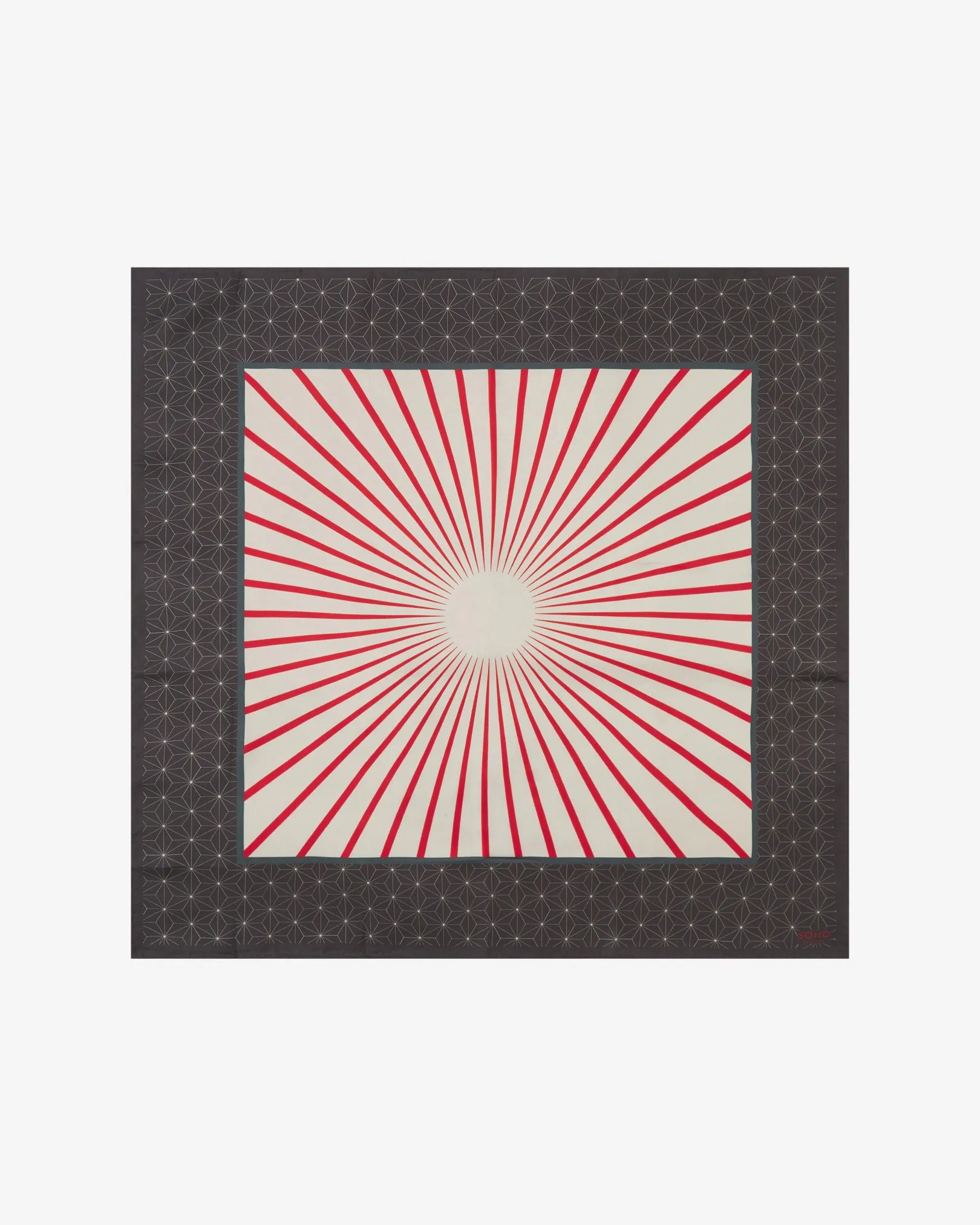 Silk Japanese Inspired Neckerchief - The Sun