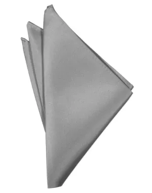 Silver Noble Silk Pocket Square