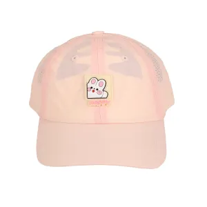 SOLID COLOR PATCH DETAILED CAP - PINK