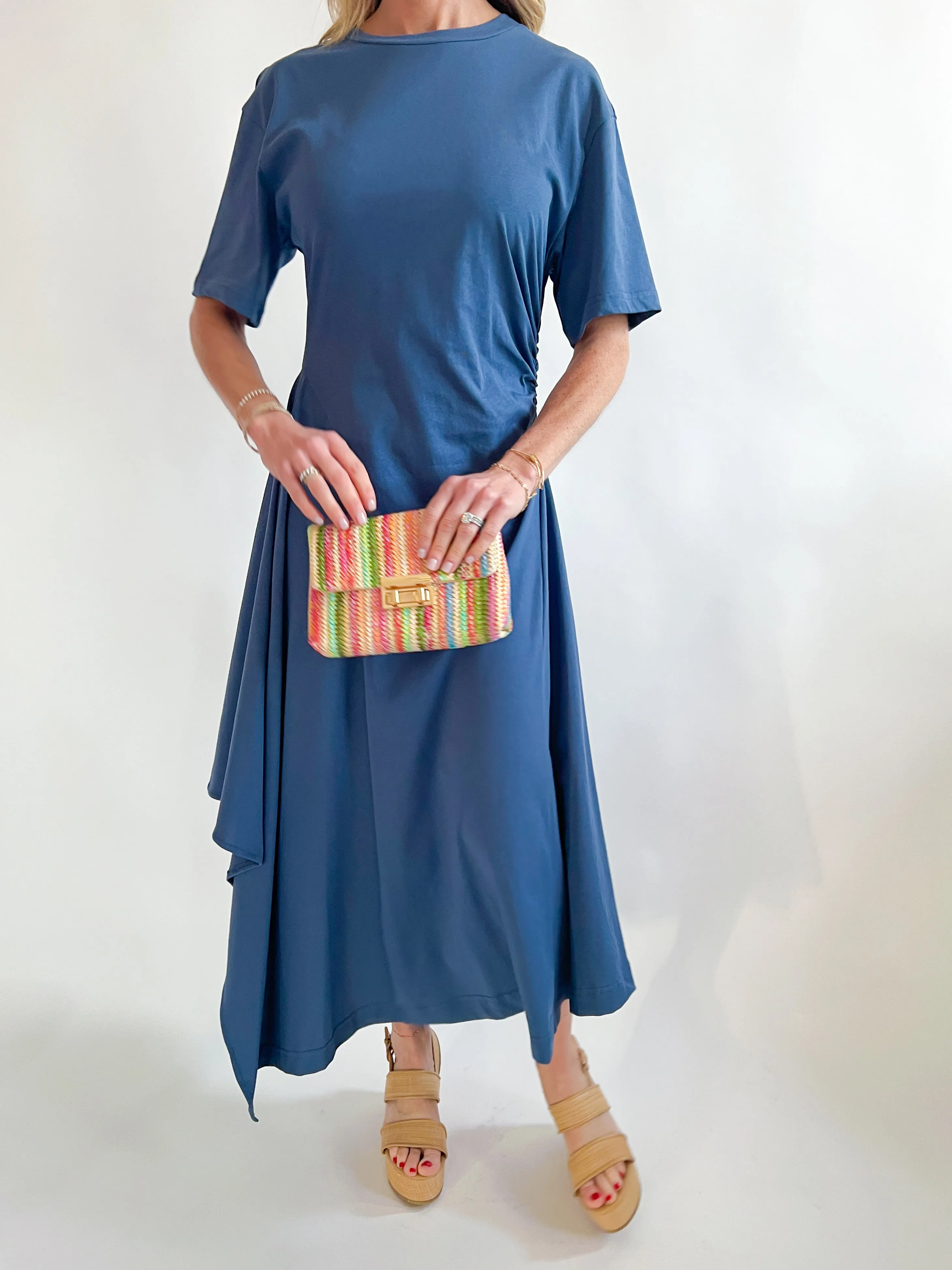 Solid Knit Midi Dress