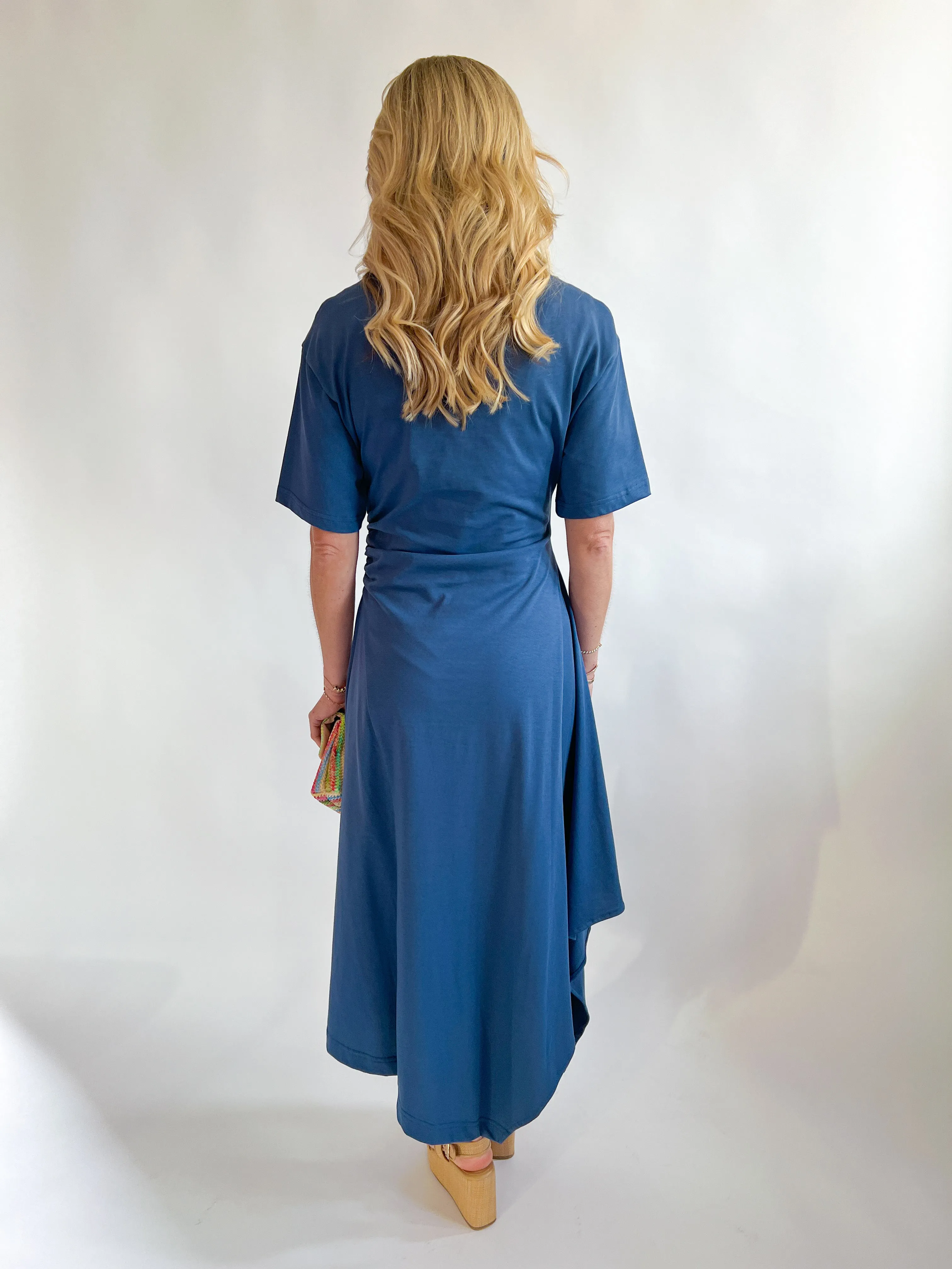 Solid Knit Midi Dress