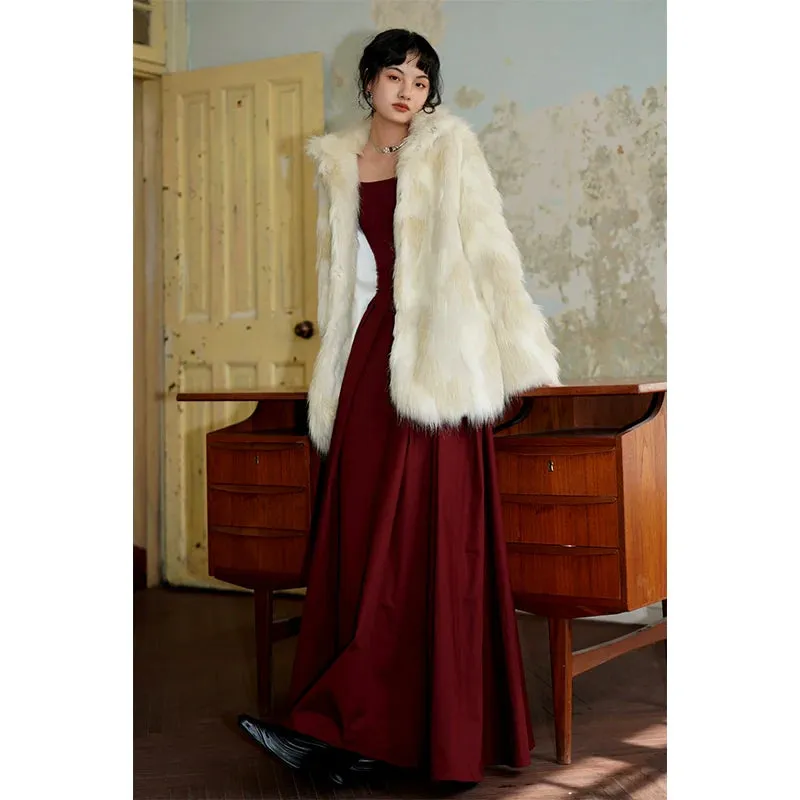 Sophisticated Faux Fur Coat
