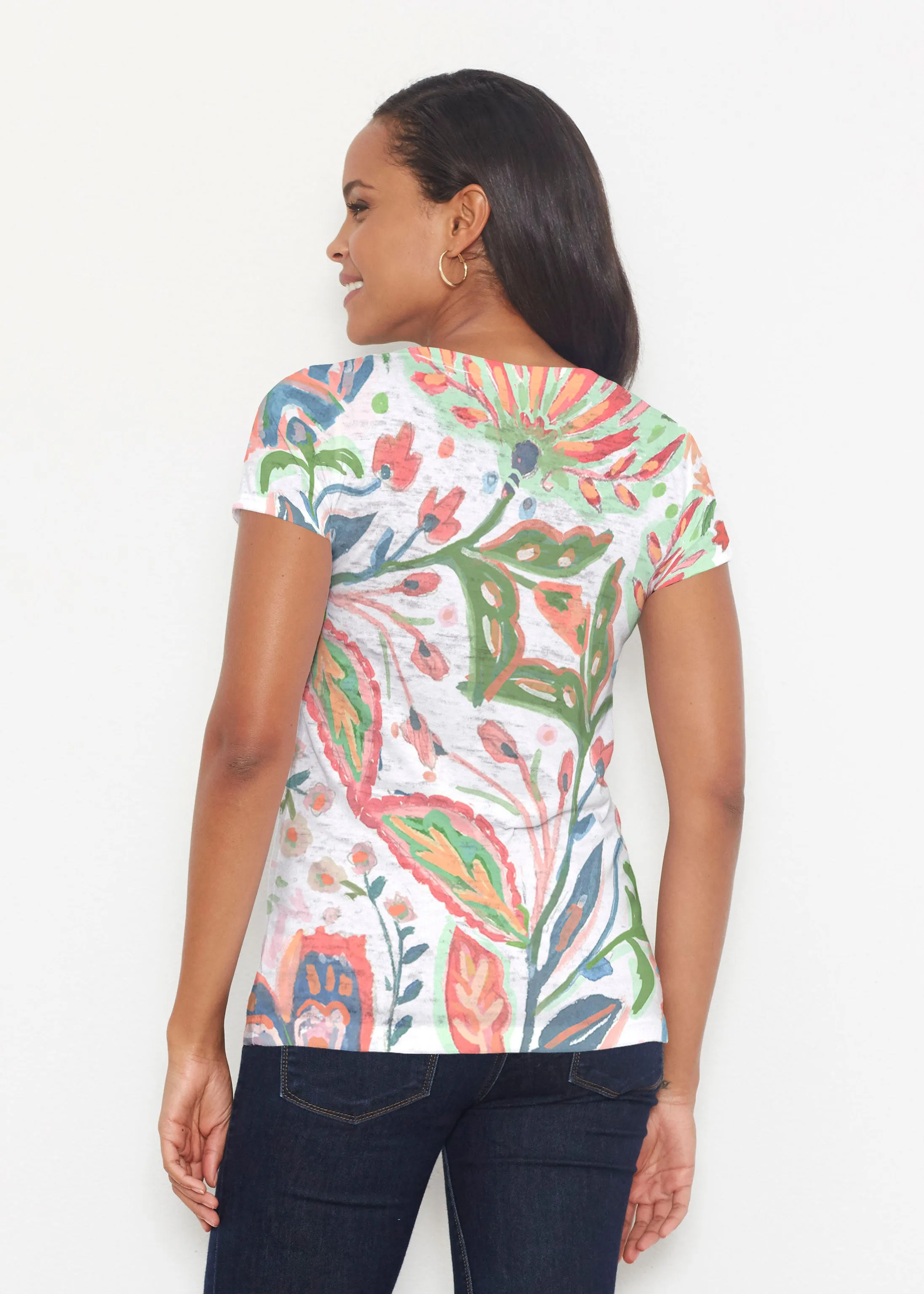 Spring Fantasy Pink (17225) ~ Signature Short Sleeve Scoop Shirt