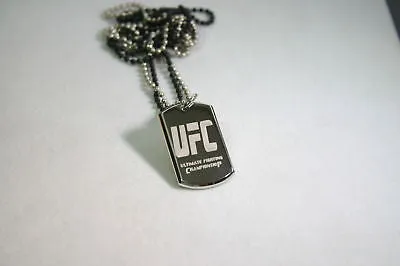 STAINLESS STEEL 3D MARTIAL ARTS ULTIMATE FIGHTING TAG NECKLACE PERSONALIZE