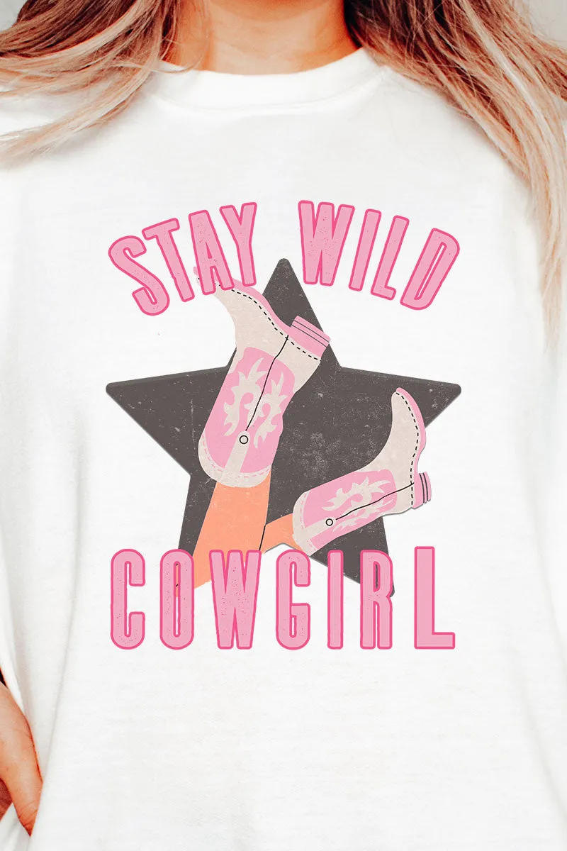 Stay Wild Cowgirl Heavy-weight Crew Sweatshirt