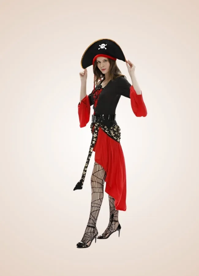 Steampunk Pirate Long Sleeve Dress