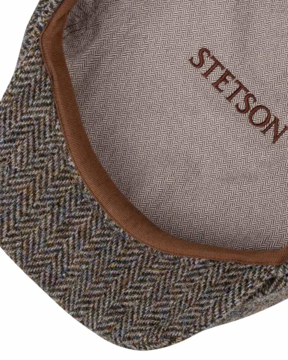 Stetson Hatteras Harris Tweed Herringbone Cap