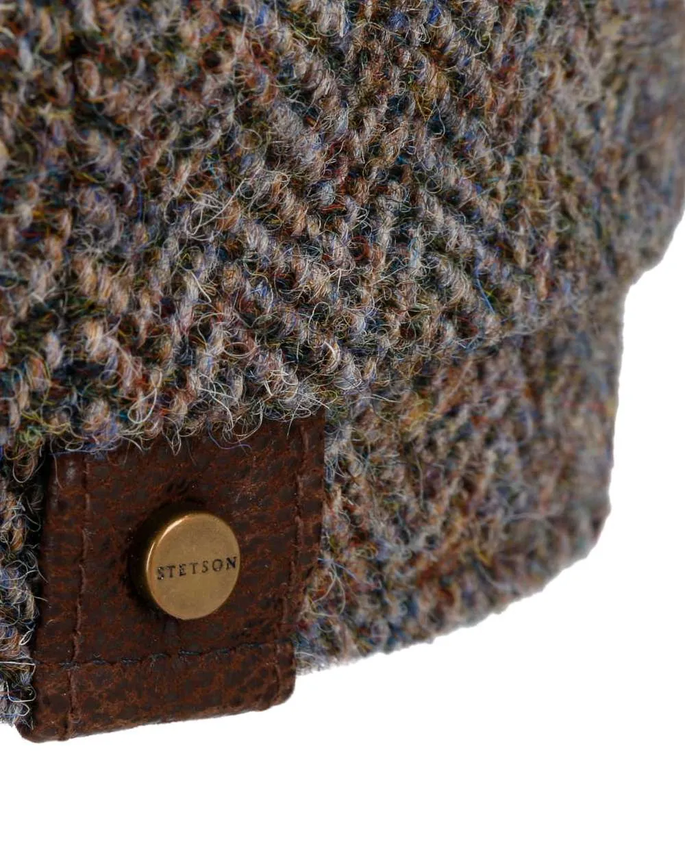 Stetson Hatteras Harris Tweed Herringbone Cap