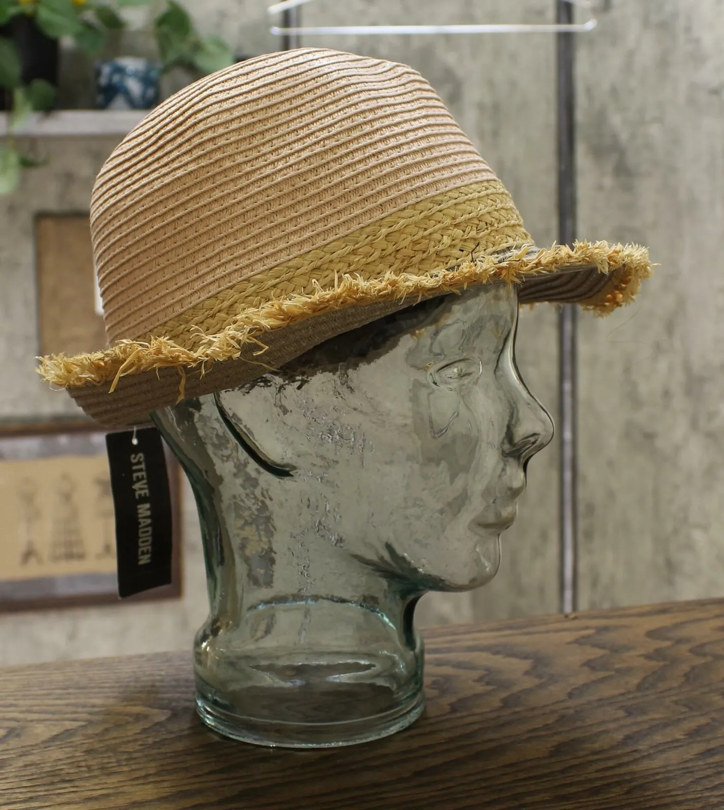 Steve Madden Women's Colorblocked Short Brim Fedora Hat